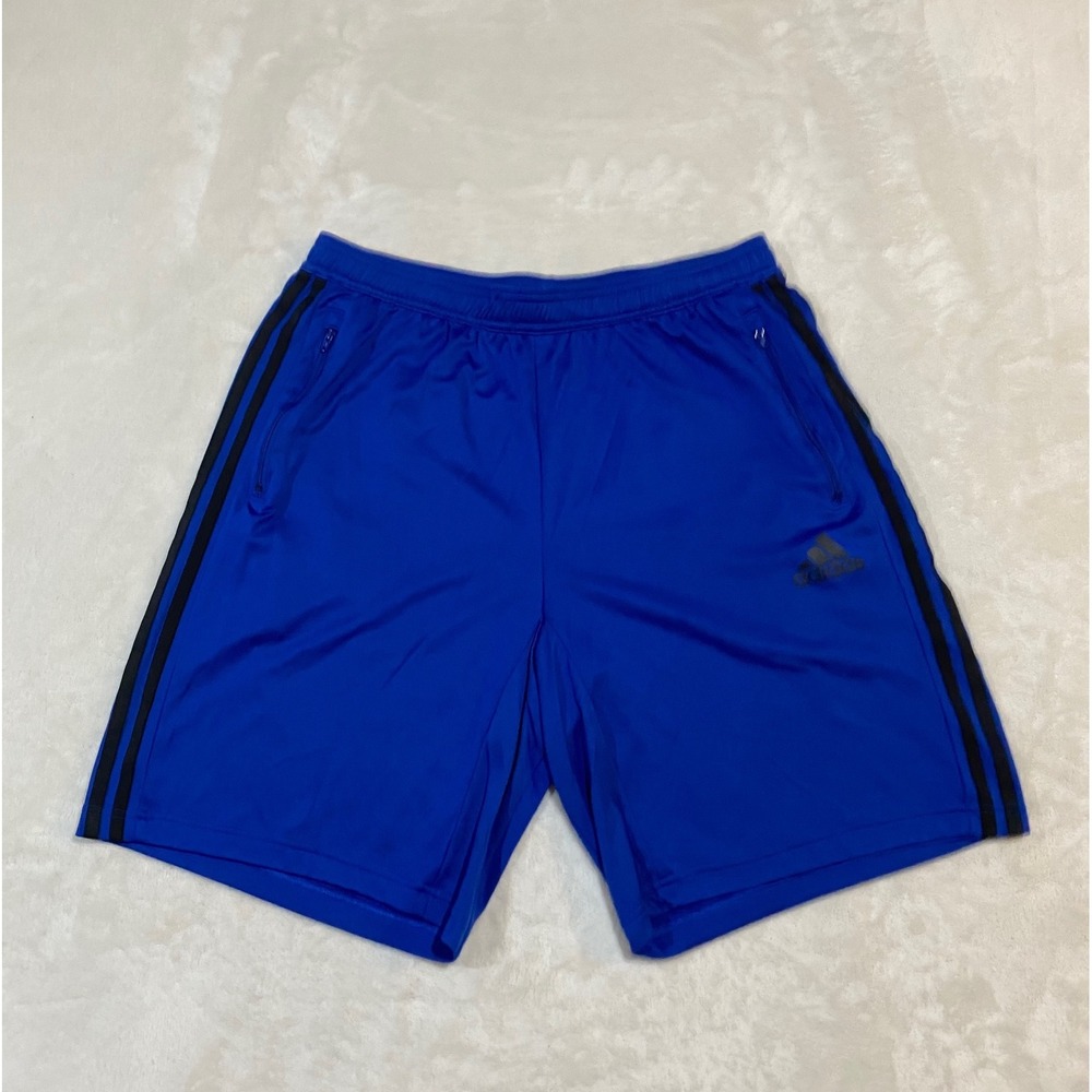 Adidas Primeblue Aeroready Mens Shorts Blue Black Stripes H20847 Size L